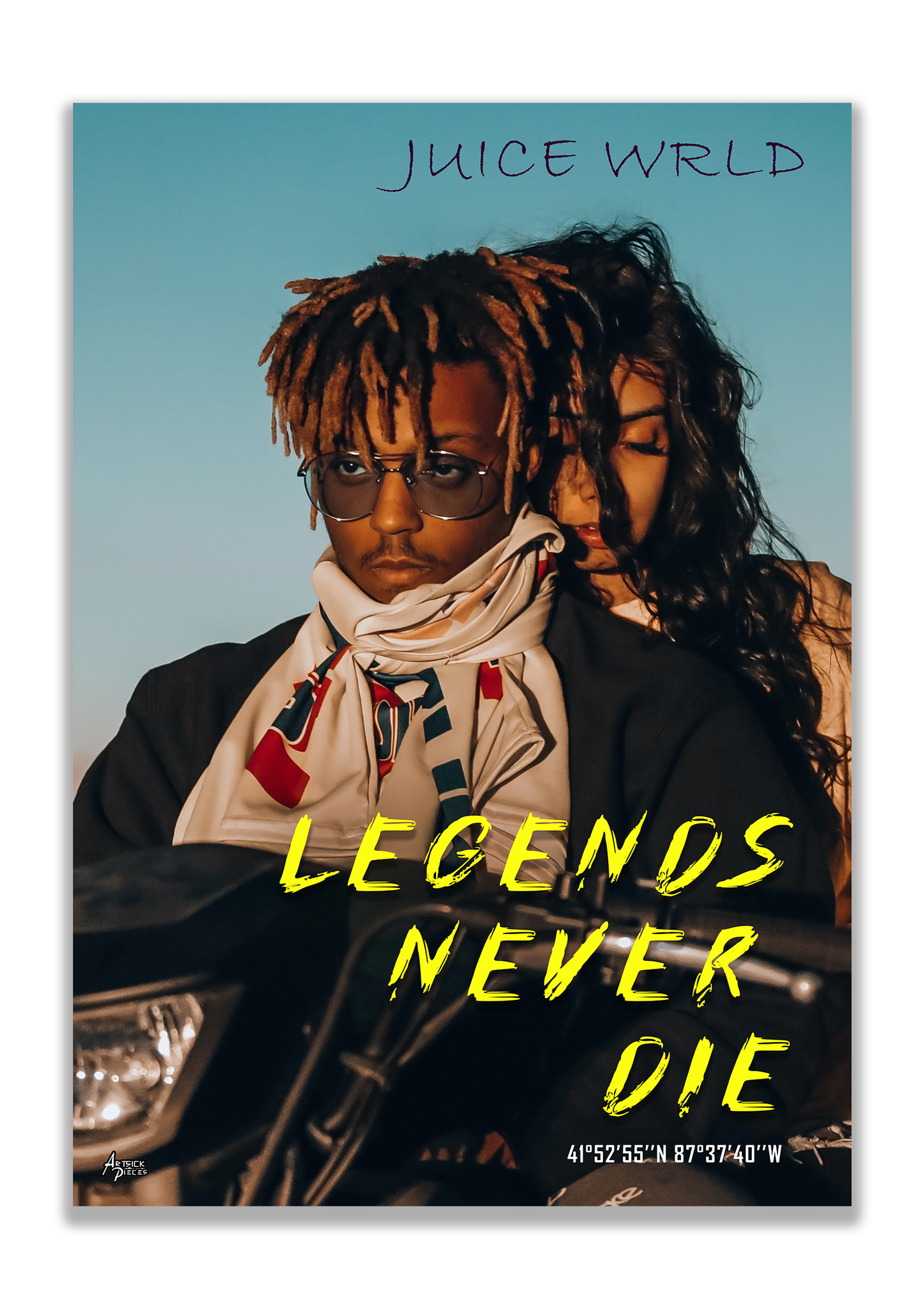 Juice Wrld poster Legends Never Die